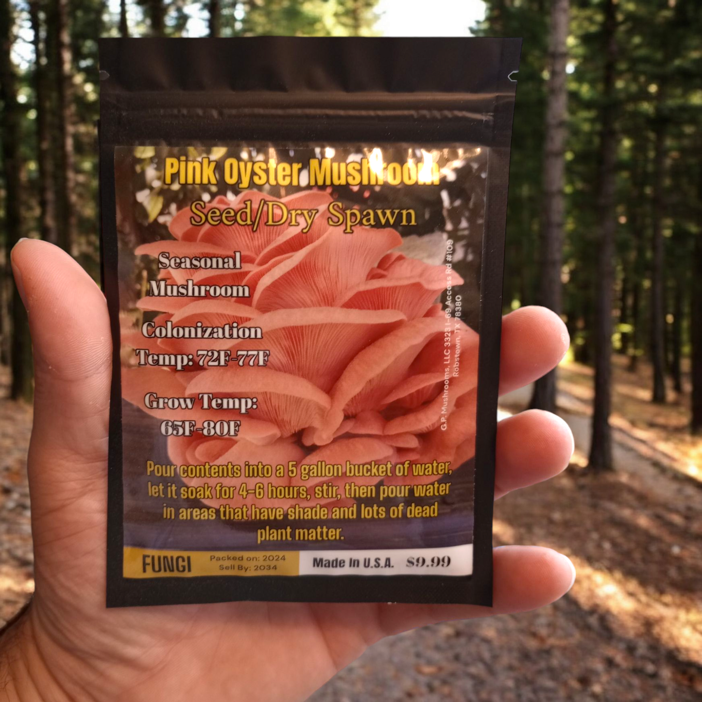 Pink Oyster Mushroom Seed/Dry Spawn (Bulk Pricing 10pcs)