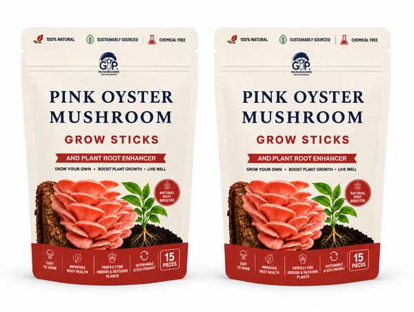 Pink Oyster Mushroom Grow Sticks and Plant Root Enhancer