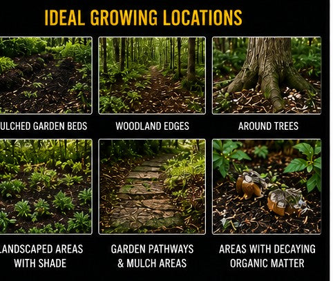 Yellow Morel & Wine Cap Mushroom Spawn Bundle | Outdoor Gourmet Mushroom Growing Kit