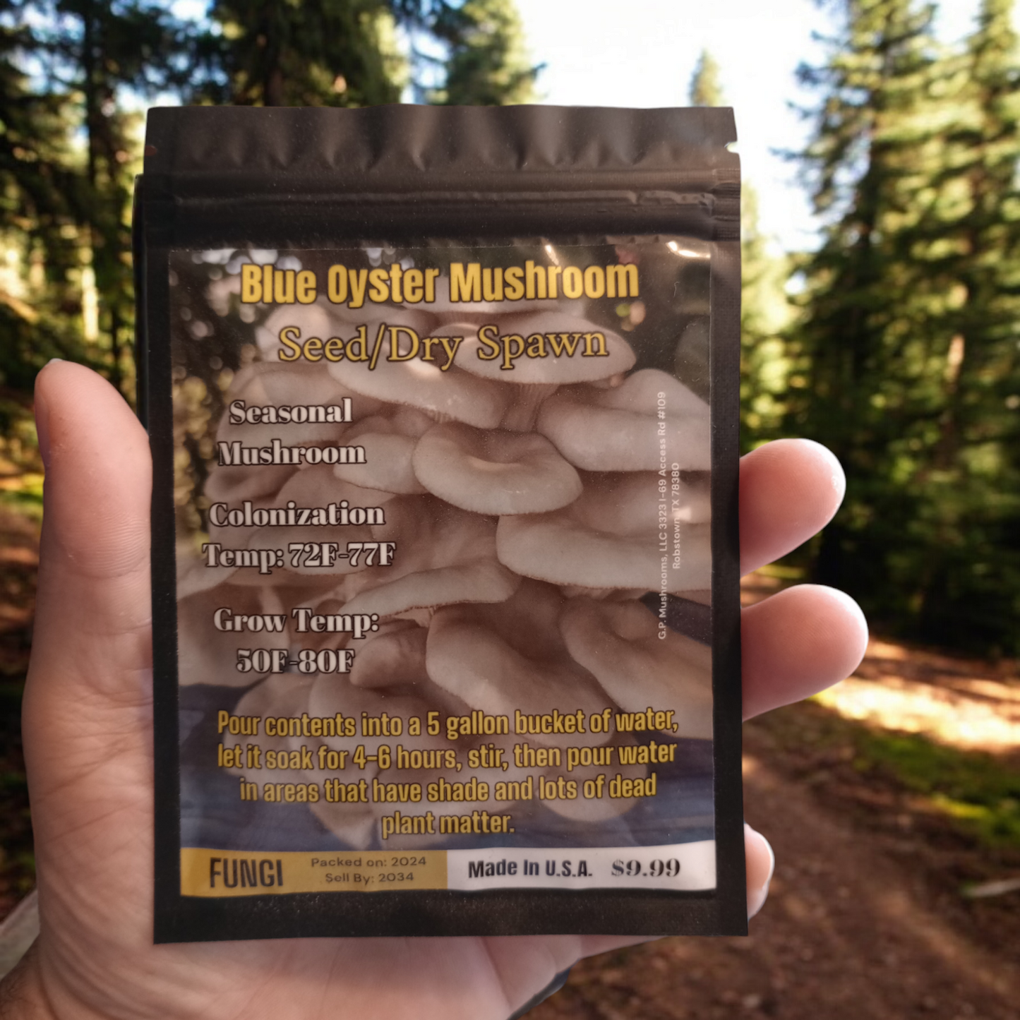 Blue Oyster Mushroom Seed/Dry Spawn (Bulk Pricing 10pcs)