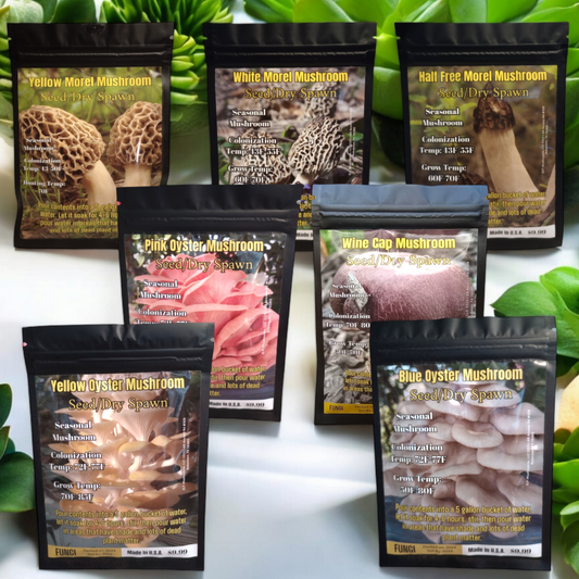 Mushroom Seed/Dry Spawn Packets $9.99 Each