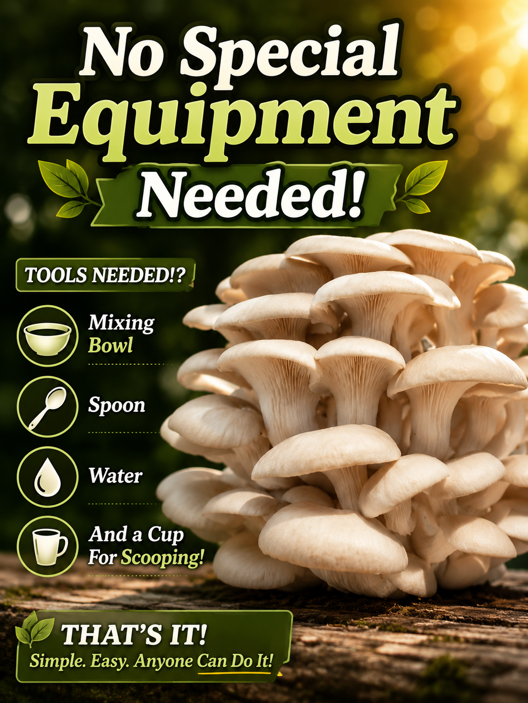 (TWO KITS!) Yellow Oyster & Blue Oyster All In One 5LB Mushroom Grow Kits