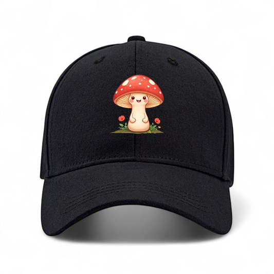 Amanita Muscaria Mushroom With a Smile Mesh Cap