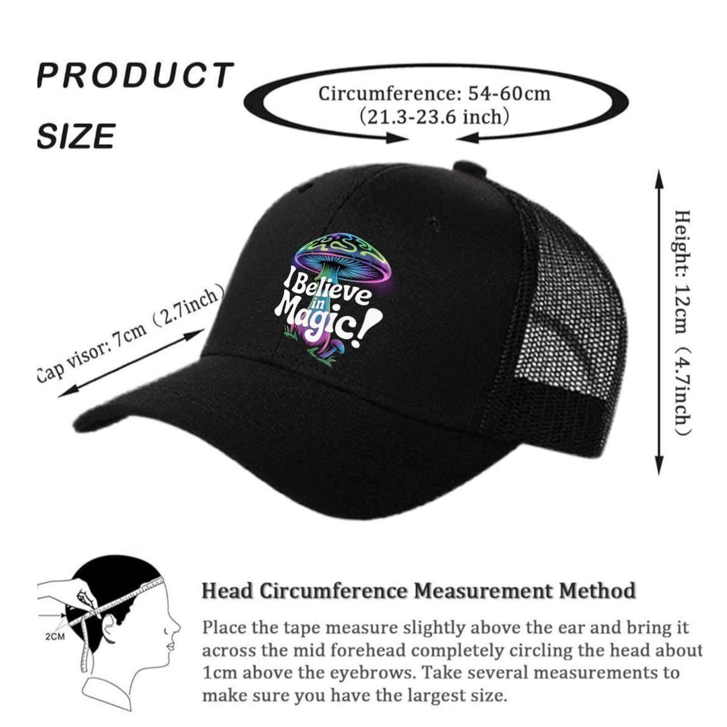 I Believe In Magic, Black Mesh Cap